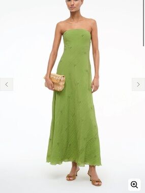 STAUD | Dresses | Staud Cassie Dress Garden Green | Poshmark